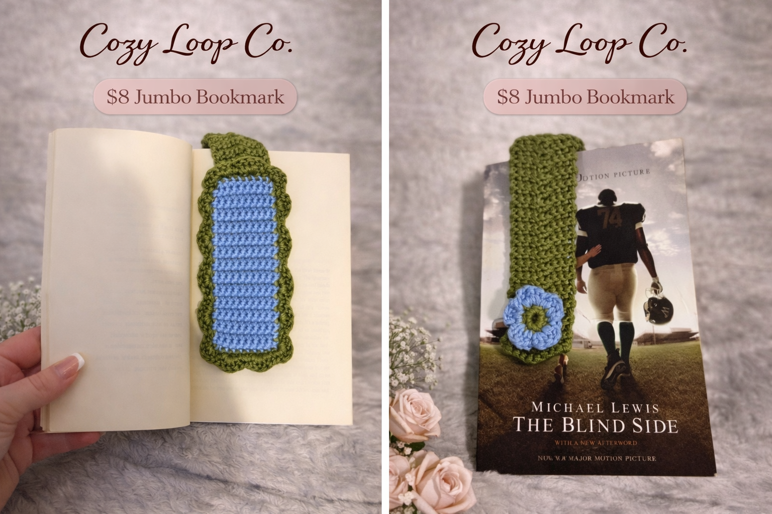 Jumbo Crocheted Bookmark