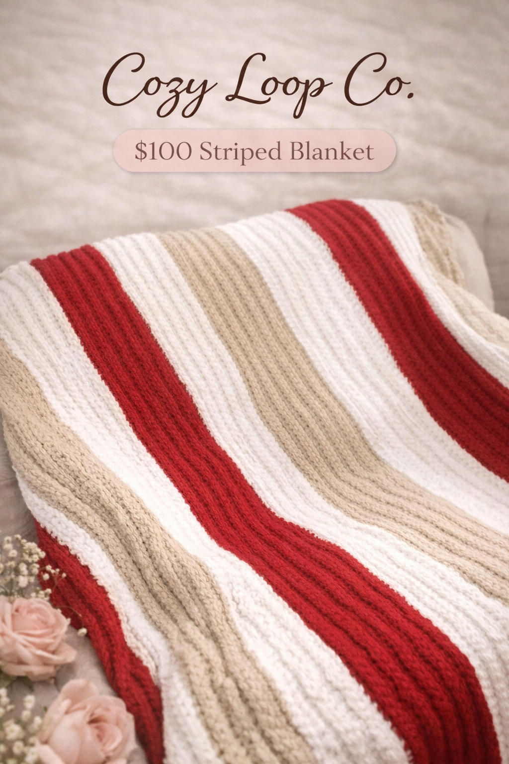 Striped Crocheted Blanket