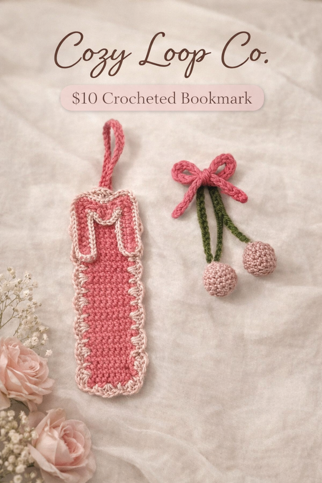 Crocheted Initial Bookmark